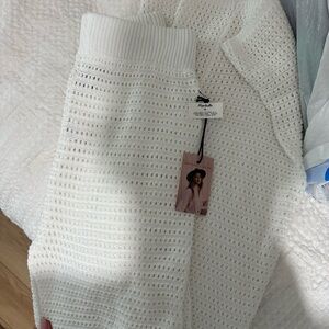 Sincerely Jules White Knit Beach pants